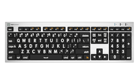 LargePrint White on Black - Mac ALBA Keyboard